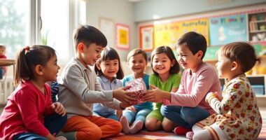 encouraging kids to share