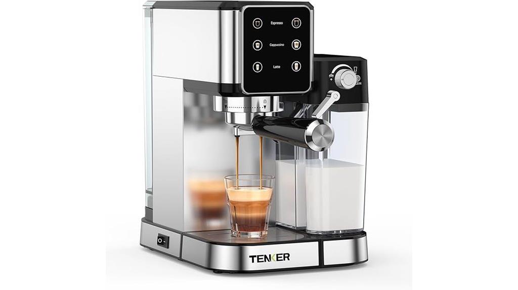 espresso machine with touchscreen