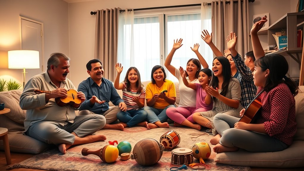 family worship with music