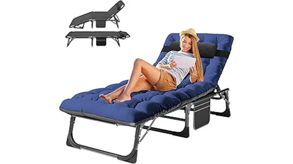 five position camping cot