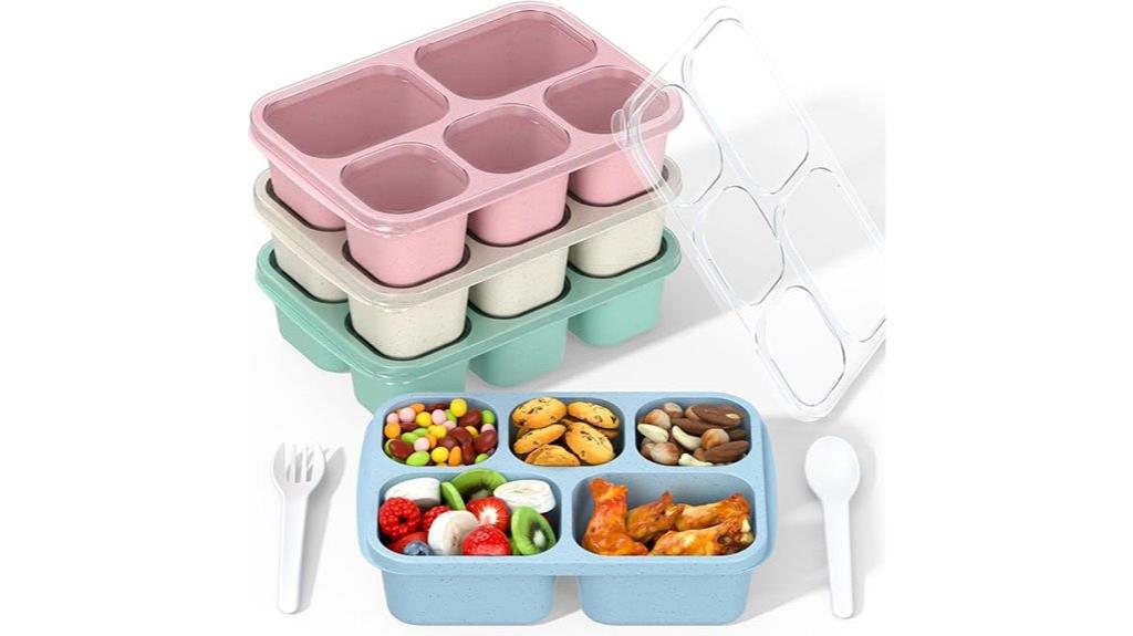 four compartment bento pack