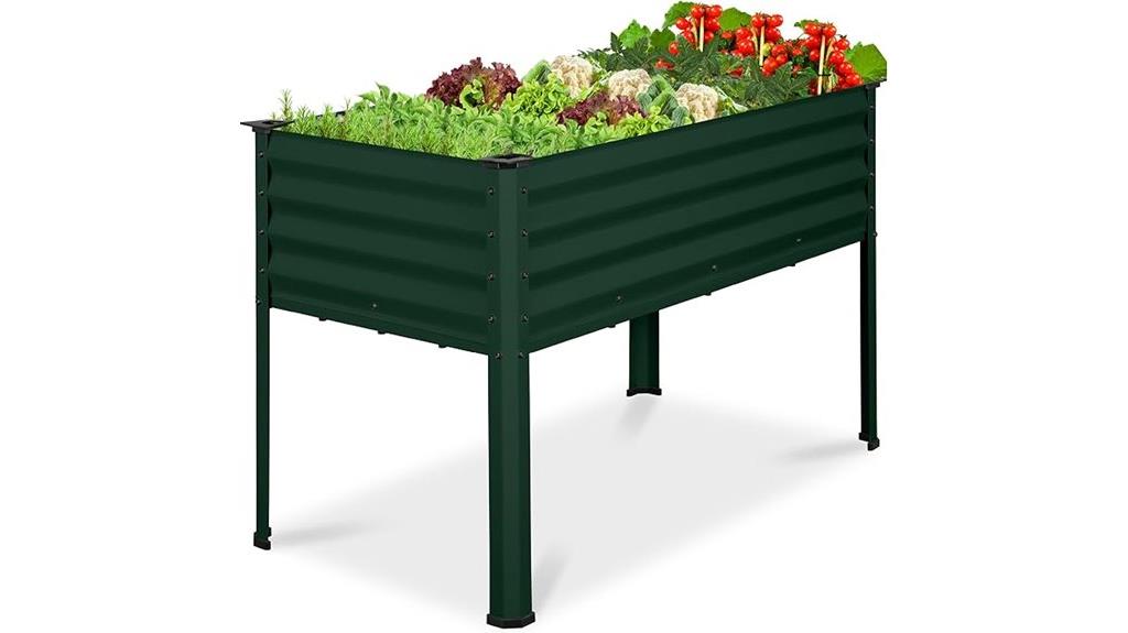 galvanized raised garden bed
