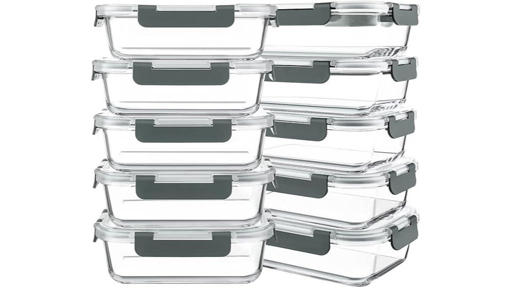 glass containers with lids