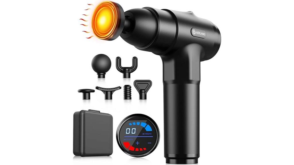 heat equipped deep tissue massager