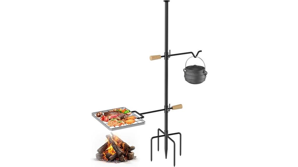 heavy duty swivel campfire grill