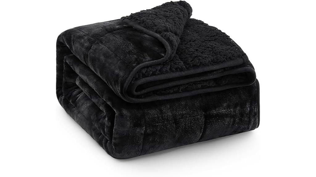 heavy fuzzy sherpa blanket