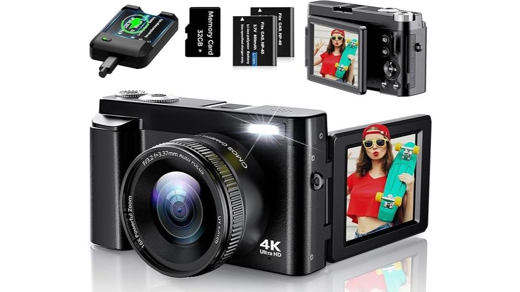 high resolution black camera