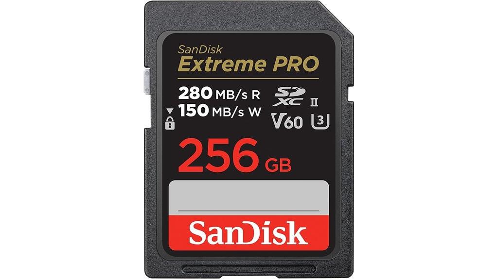 high speed 256gb sd card