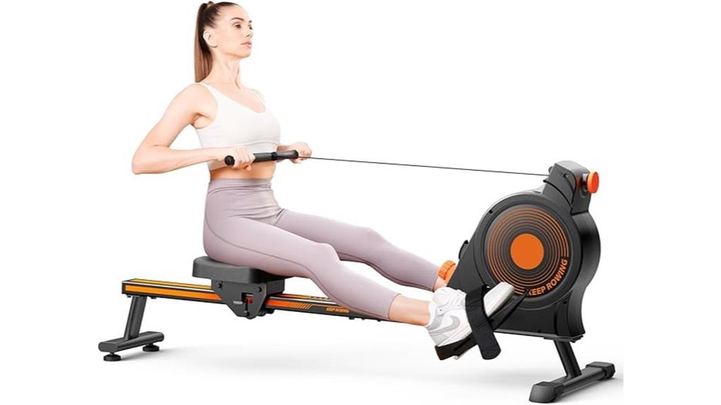 home rowing machine with adjustable resistance