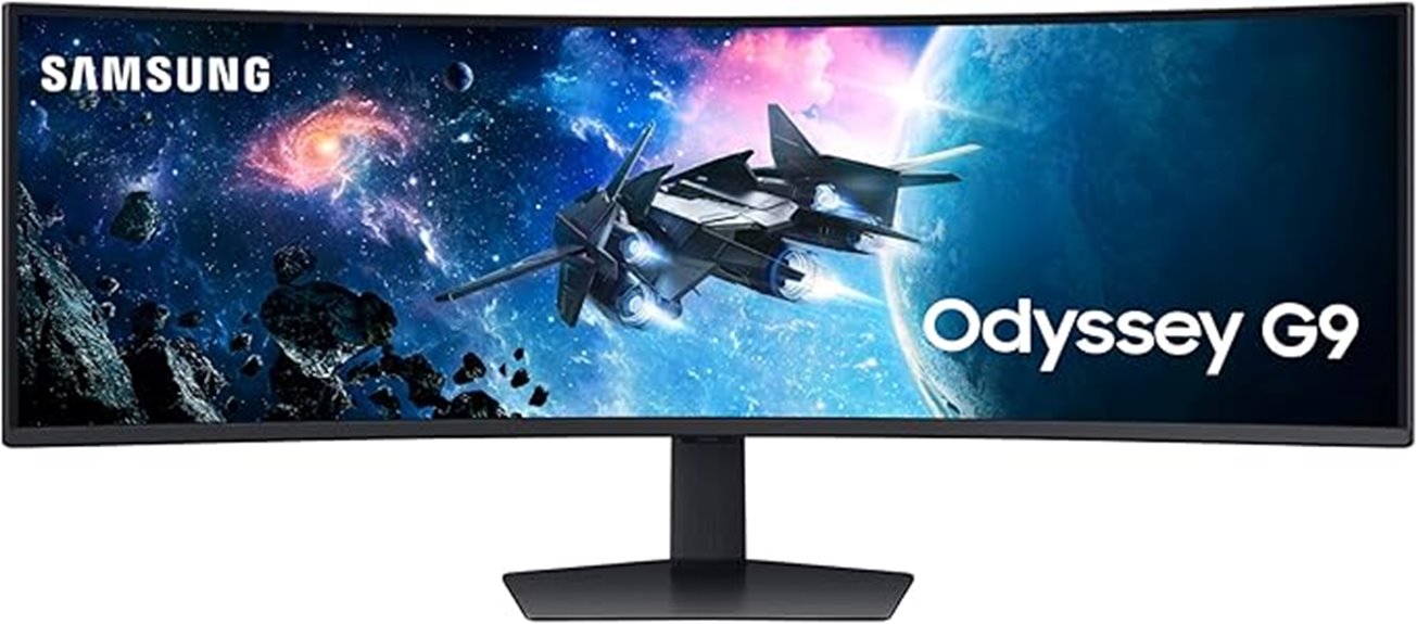 immersive 49 inch gaming display