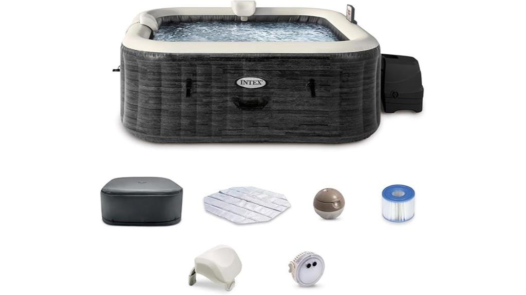 inflatable spa with accessories