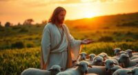 jesus cares for his flock