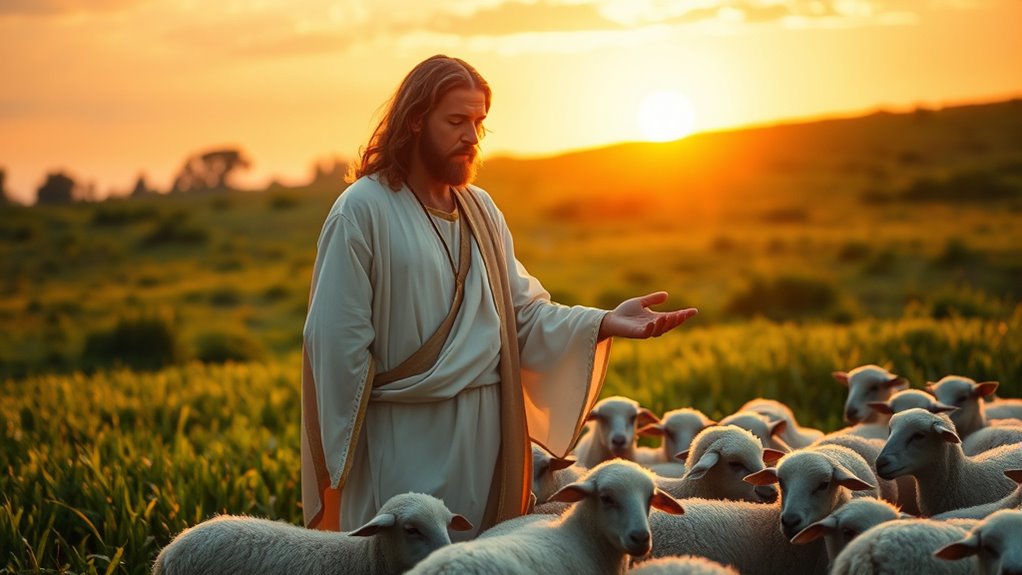 jesus cares for his flock