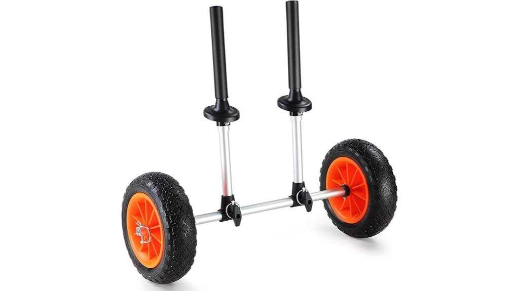 kayak cart with ten tires