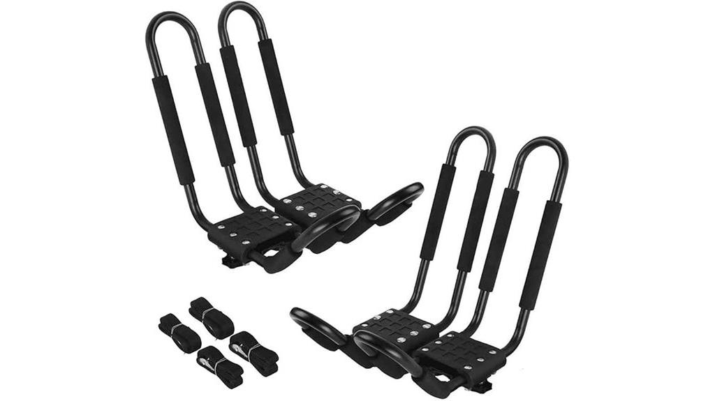 kayak roof rack holders