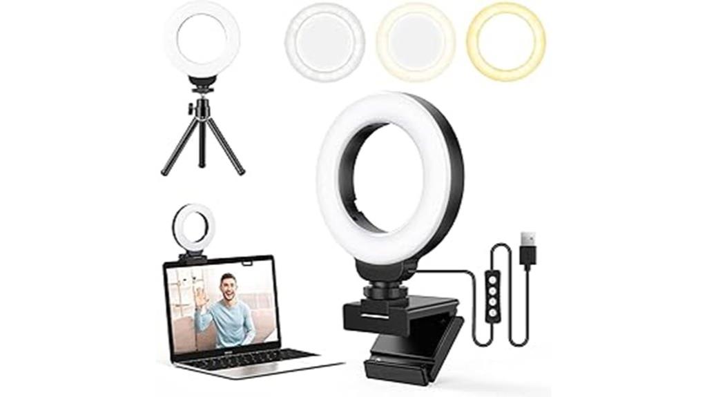 laptop webcam ring light