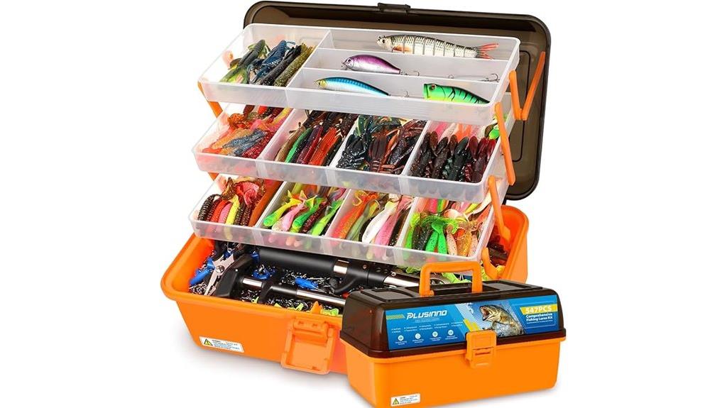 large 4 layer tackle box