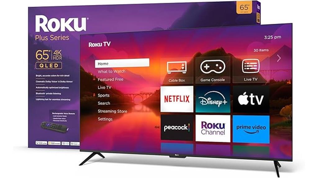large 4k qled tv