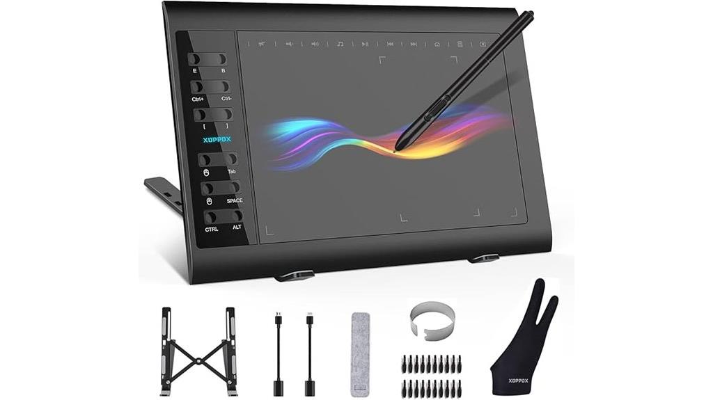 large active area tablet
