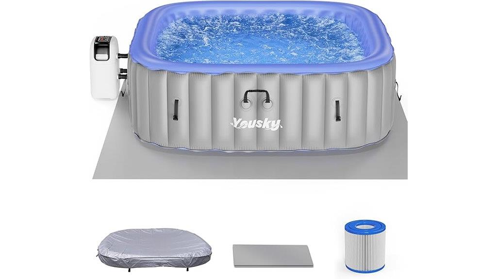 large inflatable hot tub
