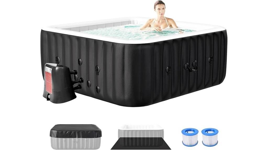 large inflatable hot tub