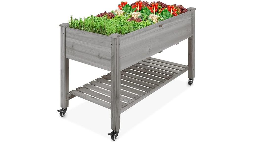 lockable wheels for gardening