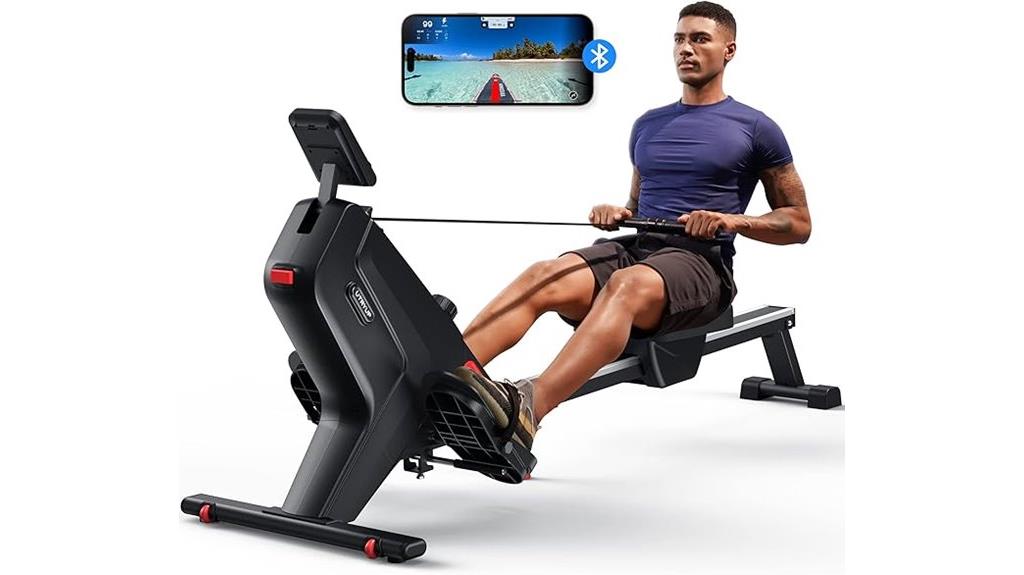 magnetic resistance bluetooth rowing