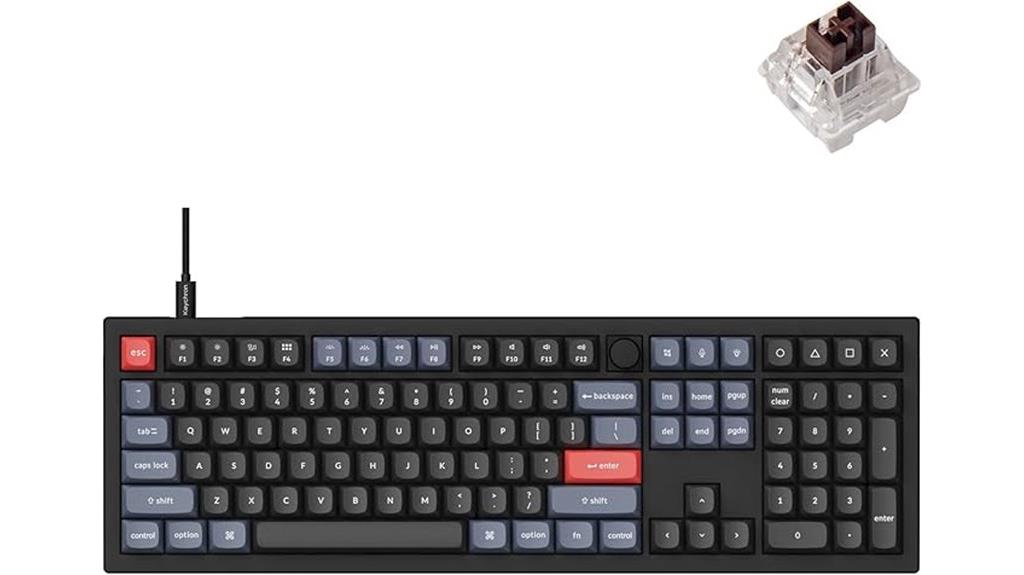 mechanical programmable hot swappable keyboard