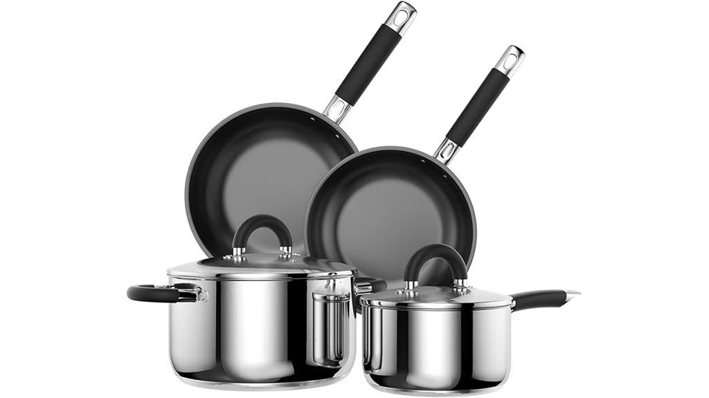 non stick stainless steel cookware