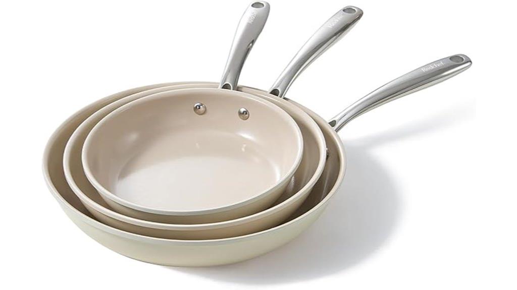 nonstick ceramic frying pan set