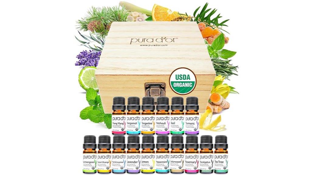 organic essential oil collection