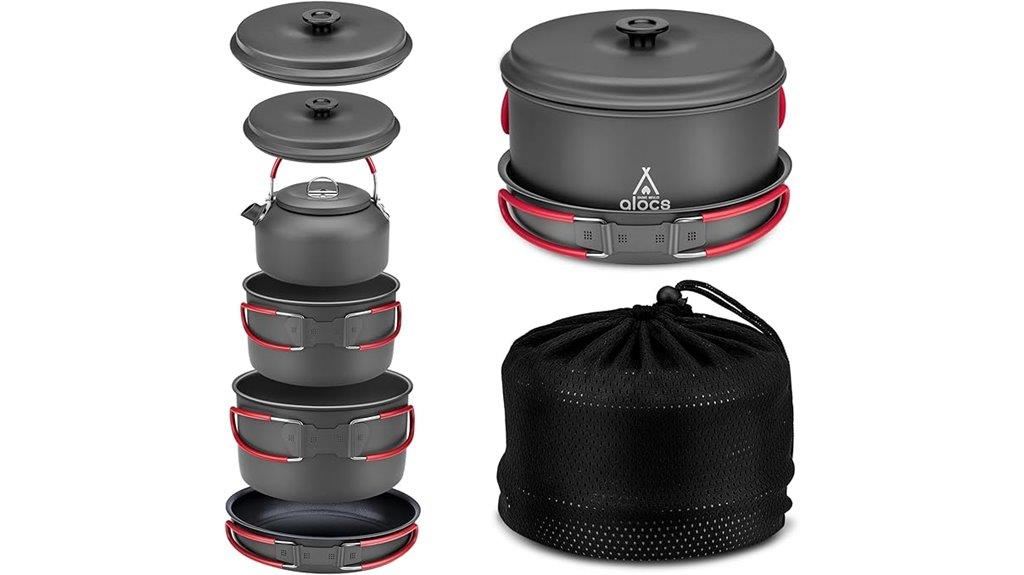 outdoor backpacking cooking set