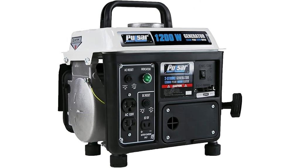 portable 1200w gas generator