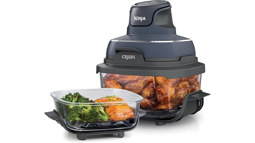 portable 4 in 1 glass air fryer