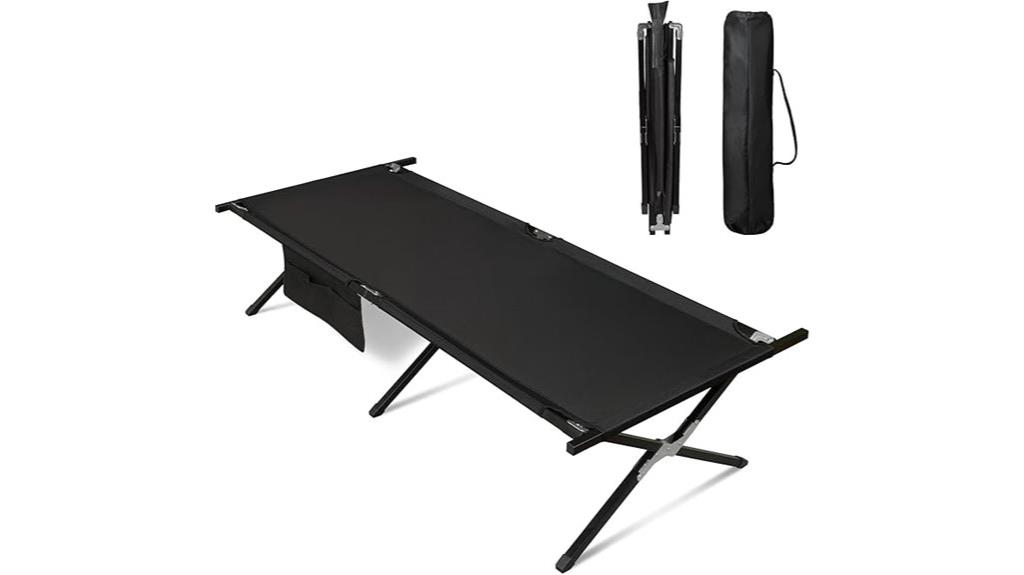 portable camping cot with bag