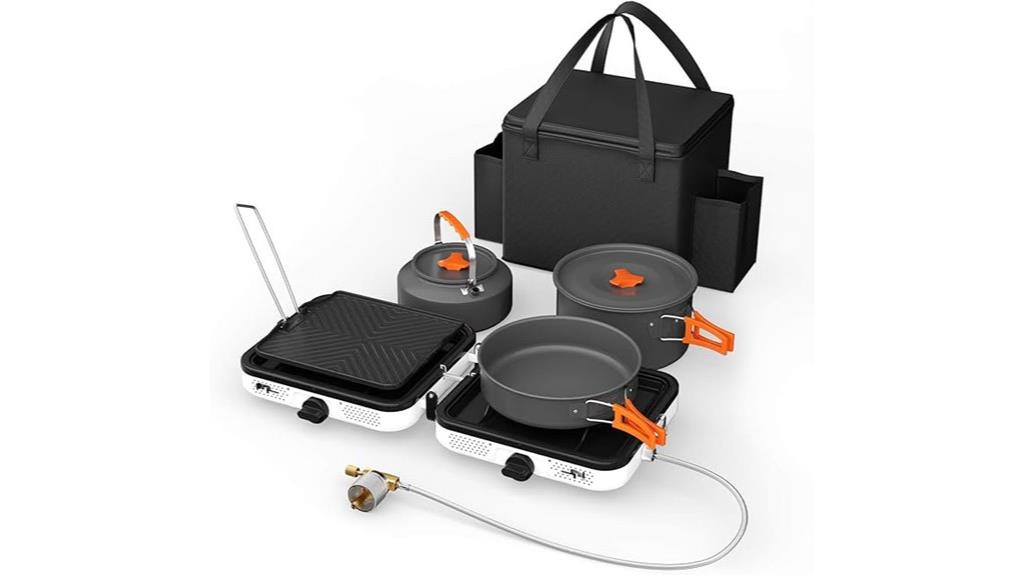 portable camping stove set