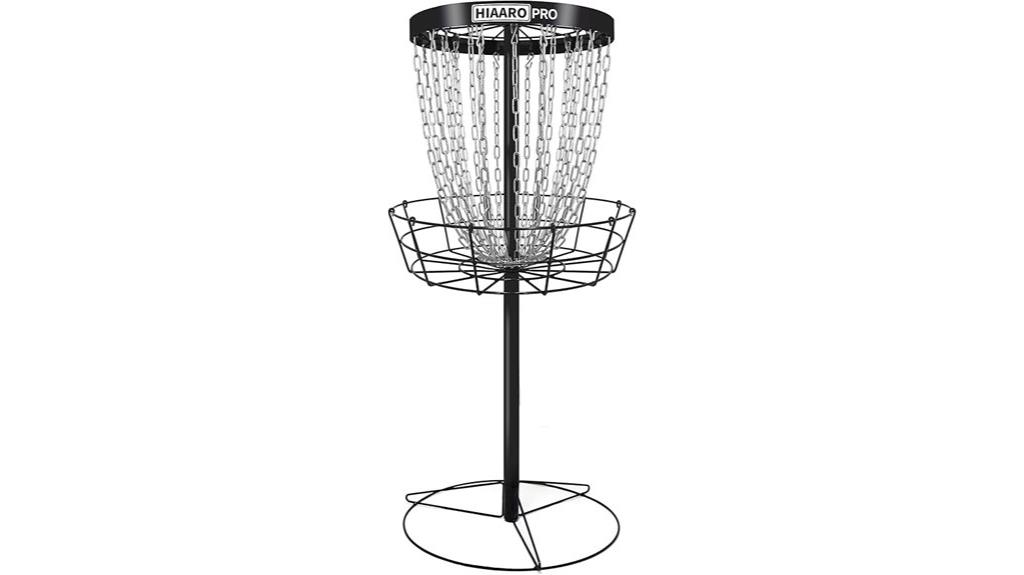 portable disc golf basket