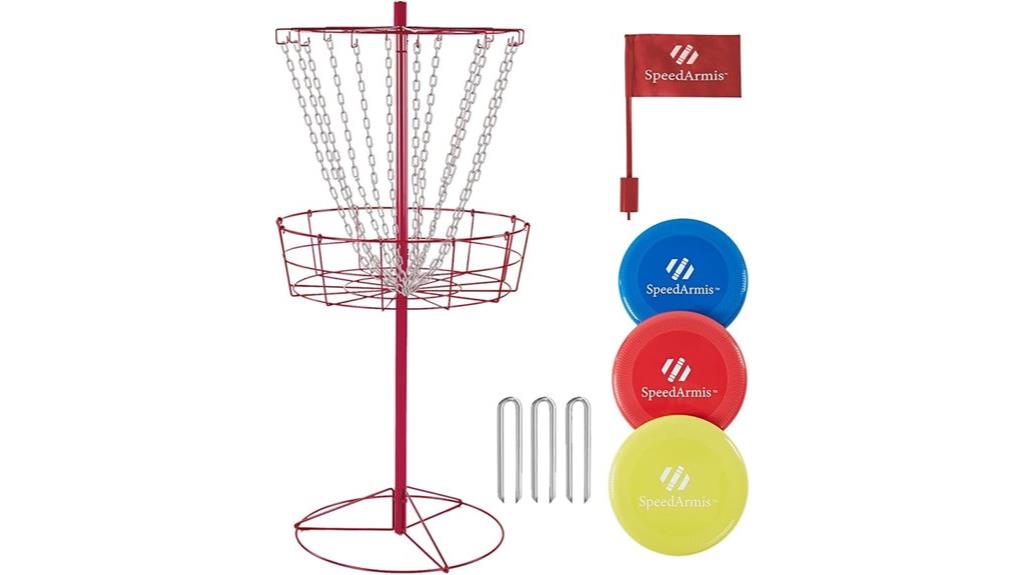 portable disc golf set