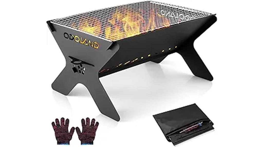 portable folding camping grill