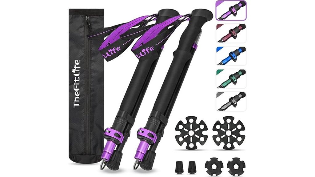 portable hiking pole set