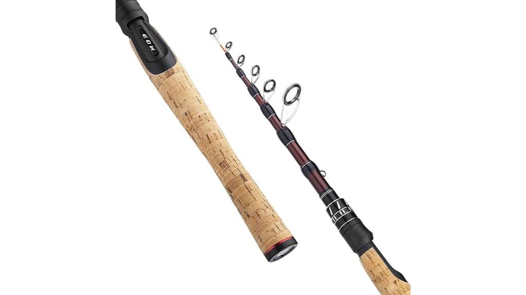 portable telescopic fishing rod