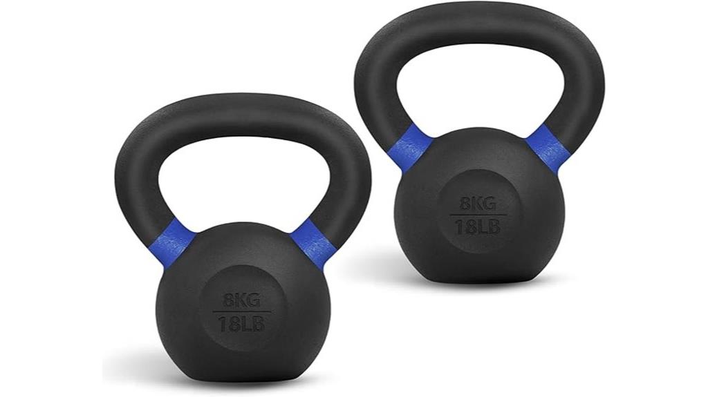 powder coated cast iron kettlebell