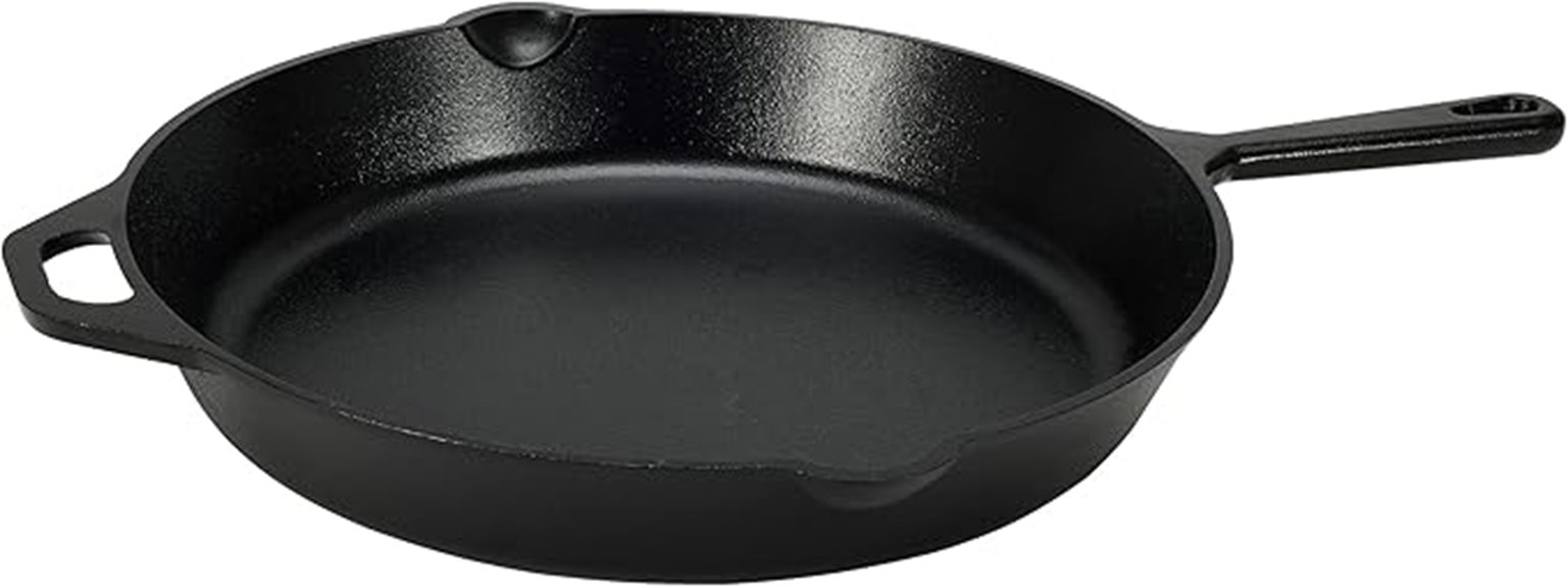 pre seasoned 15 inch skillet