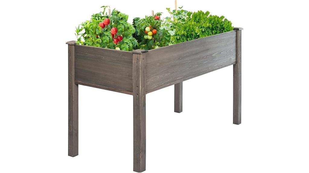 raised garden bed legs