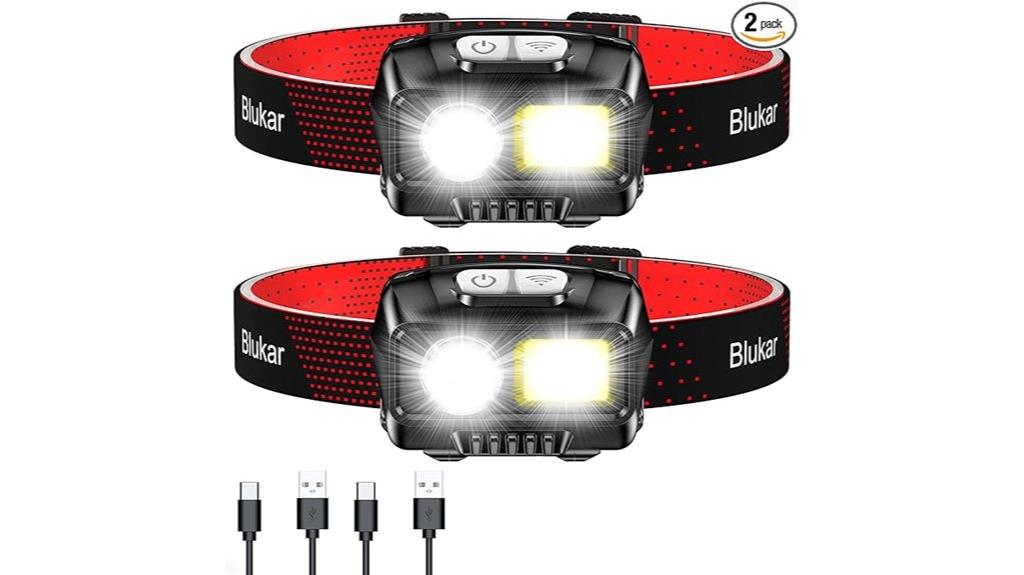 rechargeable dual led headlamps