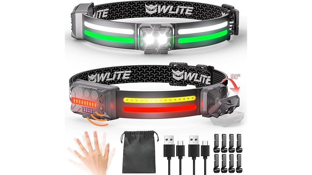 rechargeable led headlamp set