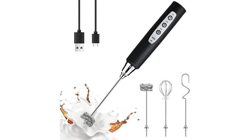 rechargeable milk frother