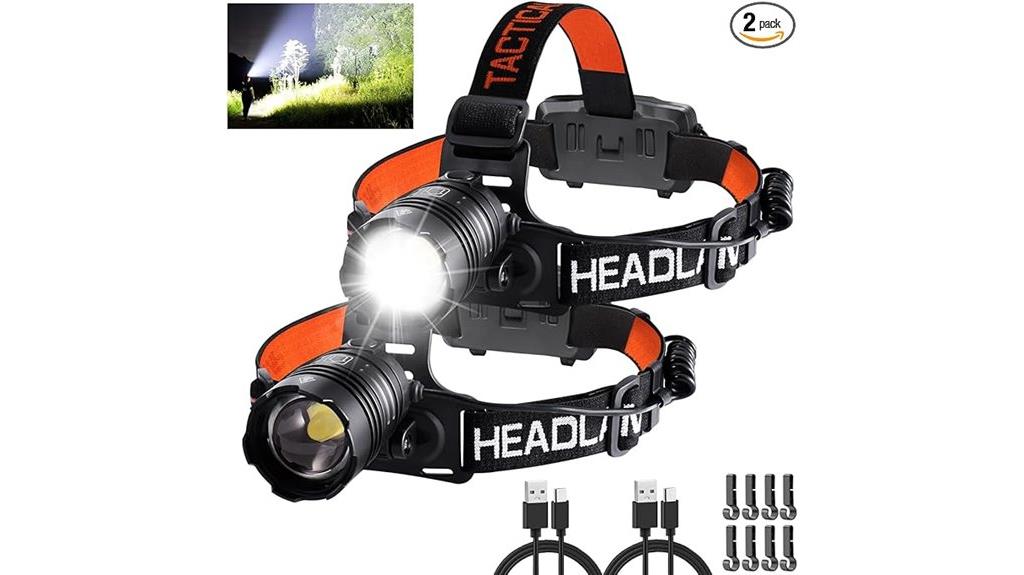 rechargeable waterproof headlamps