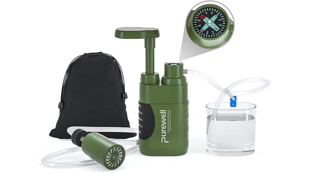 replaceable carbon filter pump