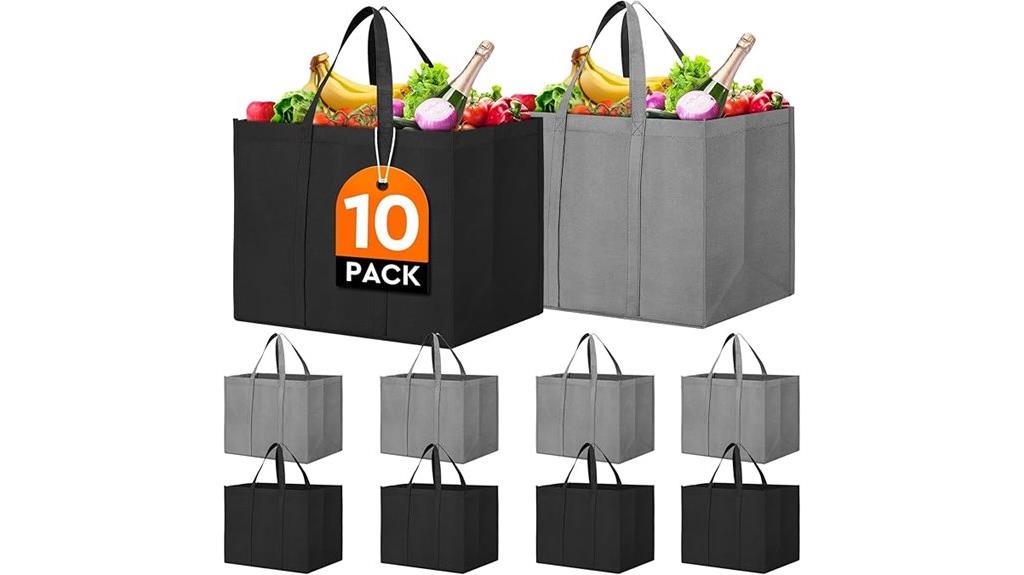 reusable large foldable grocery bags